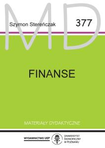 Okładka książki: Szymon Stereńczak - Finanse