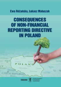 Okładka książki: Ewa Różańska, Łukasz Matuszak - Consequences of Non-Financial Reporting Directive in Poland